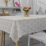PVC Printed Square Tablecloth Waterproof Oil Resistant Washable Table Cloth Home Minimalist Dining Table Coffee Tables Cover