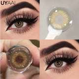 Popxstar  Color Contact Lenses For Eye Cosmetic Black Lens Makeup Beauty Green Eyes Contact Natural Brown Contact Eyes Makeup