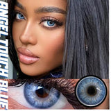 Popxstar 1 Pair Colorcon Colored Contact Lenses with Degree Myopia Lenses Blue Eye Lenses Green Lenses Natural Eye Lenses