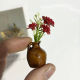 Popxstar Ins Style Mini Ceramic Small Vase Refrigerator Sticker Creative 3D Stereo Home Decoration Magnet
