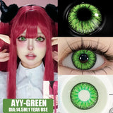 Popxstar  2pcsCosplay Anime Eyes Lenses for Eyes Makeup Sharingan Beauty Contact Lenses Eye Cosmetic Color Lens Eyes