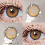 Popxstar  1 pair Blue Lenses Color Contact Lenses for Eyes Gray Pupils Soft Natural Contact Lens Makeup Cosmetci Pupil Eye Lens