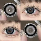 Contact Lenses Cosmetic Brown Gray Softlens Kawaii Contacts for Eye Beauty Makeup