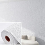 Popxstar  10m 1 roll DIY 3D linen texture self-adhesive wallpaper,PVC wallpaper tile wall paste, used in living room, dining room,bathroom