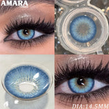 Popxstar  1 Pair Fashion Color Contact Lenses for Eyes Brown Lenses Colorcon Blue Lenses Yearly Beautiful Grey Eye Pupils Lens