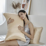 Popxstar 100% Natural Mulberry Silk Pillowcase Luxury 6A 25 Momme Pillow Cases for Hair and Skin With Hidden Zipper Pillow Cover