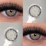1Pair Cleopatra 2.0 Series Natural Color Contact Lenses for Eyes Brown Lenses Colorcon Lenses Yearly Beautiful Grey Eyes