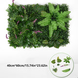 Popxstar 60x40cm Artificial Green Wall Landscape Home Garden Jungle Decor Fake Plants Hanging Grass Greenery Wall Panels Garden Fence