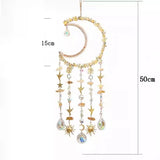 Moon Dream catcher crystal fragments Sunshine Catcher Dreamcatcher bedroom living room balcony Sun Catcher decoration pendant