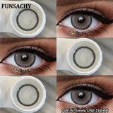 1 Pair Natural Eyes Color Contact Lenses for Eyes Brown Gray Beauty Pupils Blue Contacts Lens Yearly Cosmetic Lens