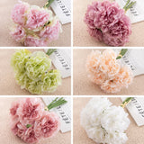 Popxstar 5pcs Artificial Silk Peonies Flowers Pink Bouquet Pretty Autumn Scenes Arrangement Peony Fake Flower Wedding Home Decor Cheap