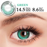 Popxstar Green Lenses 1 Pair Colored Contact Lenses for Eyes Anime Accessories Anime Lenses Cosplay Lenses Halloween