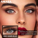 Popxstar  1 pair Colored Contact Lenses Natural Look Green Lenses Gray Contact color Lenses Beauty Pupil Eye Cosmetics Yearly Use