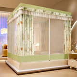 New Design 2 Layer Mosquito Net Large Space Dust Baby Anti-drop Bracket Encryption Bed Canopy Curtains 1.7M Height