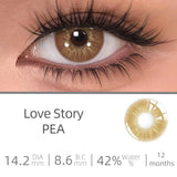 Popxstar Love Story series Multiple colors Natural soft Contact lenses Blue Lenses Green Pupils Lens Yearly Cosmetic