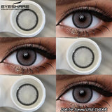 Popxstar  1Pair Fashion Colored Contact Lenses for Eyes Big Blue Eye Lens Natural Yearly Cosmetics Beauty Women Men Pupils