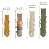 Handwoven Macrame Hat Rack Wall-Mounted with Tassel Baseball Cap Organizer Bohemian Style Handmade Cap Hanger Collection Display