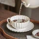 Popxstar American Style Coffee Cups Set Vintage Ceramics Cups Set with Teapot Milk Cup Great Coffee Bowl Kitchen Supplies