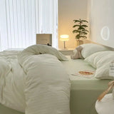 Blue Strip Duvet Cover Twin Full Queen 4Pcs Vertical Striped Microfiber Soft and Lightweight Comforter Cover Sheet Pillowcases