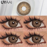 Popxstar  1Pair Fashion Big Lenses Colored Contact Lenses for Eyes Beauty Blue Eyes Lenses Natural Green Pupils Brown Grey Lens
