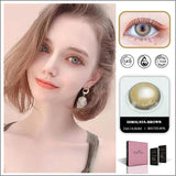 Popxstar Color Lens Eyes 2pcs Natural Color Contact Lenses For Eyes Yearly Beauty Contact Lenses Eye Cosmetic blue Color Lens