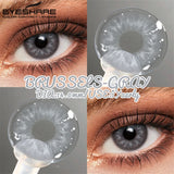 2pcs Natural Gray Contacts Colored Contact Lenses for Eyes Blue Eye Makeup Lens Brown Eyes Contact Yearly Green Lenses