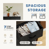 Popxstar Desser For Bedroom With 7 Fabric Drawers Organizer Storage Closet Chest Clothes For Living Room Display Cabinet Of Furniture