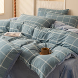Popxstar  Winter Flannel Solid Color Duvet Cover for Winter Soft Warm Keep Warm Bed Quilt Covers Milk Velvet Queen King Bed Home Textiles