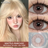 1Pair New Color Contacts Lenses Fashion Soft Blue Green Eyes Contacts Gray Beauty Pupils Brown Eyes Lenses Fast Shiping