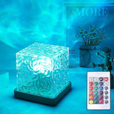 Popxstar Ocean Wave Projector Light 16 Colors Midnight Aura Aurora Glow Lamp Home Office Bar Restaurant Underwater Projector Night Light