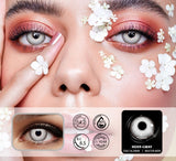 Popxstar 1pair Halloween Cosplay Color Contacts Lenses For Eyes Blue Black Colored Lens Anime Yearly Beauty Makeup Contacts Lens