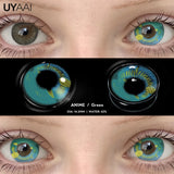 Popxstar  Cosplay Contact Lenses Makeup Colored Pupils Cosmetics Black Lenses Halloween Green Contact Lenses  White Pupils Red lens