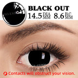 Popxstar  1 Pair Contact Lenses for Eyes Cosplay Lenses Anime Lenses Anime Accessories Halloween Lenses Black Lenses Pink Lens