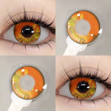 Popxstar  Anime Cosplay Colored Contact Lenses  Red Lens Blue Pupils Halloween MakeUp Beauty Women Cosplay Colorful Lenses