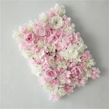 Popxstar Pink Silk Rose Flower Wall Artificial Flower for Wedding Decoration Flower Wall BabyShow Wedding Christmas Home Backdrop Decor