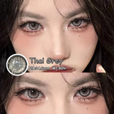 Popxstar  2Pcs New Colored Contact Lenses with Myopia Degree Grade 0.00- 8.00 Grey Purple Lentillas Eye Beauty Pupilentes Soft Lens