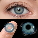 Popxstar  1Pair Contact Lenses For Eyes Color Natural Blue Brown  Beauty Yearly Cosmetic Contacts Eyes Makeup Eye Contacts Lens
