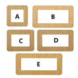 Popxstar 1PC Modern Simple Anti-Dirty Buckle Type Non-Adhesive Dustproof Switch Protective Cover Outlet Wall Sticker Aluminum Socket Frame