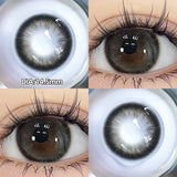 Popxstar  -Glaze Series Contact Lenses for Eyes Color Beauty Pupils Natural Eye Lenses for Myopia 2pcs Brown Green Blue Makeup Lens