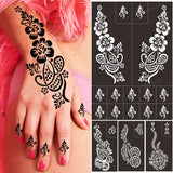 Popxstar Professional Henna Stencil Temporary Hand Tattoo Body Art Sticker Template Wedding Tool India Flower Mandala Tattoo Stencil New