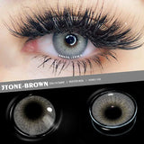 Popxstar  1 Pair Colored Contact Lenses Natural Look Brown Eye Lenses Gray Contact Blue Lenses Fast Delivery Green Eye