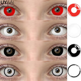Popxstar  Lenses Cosplay Color Contact Makeup Black Lenses Cosmetics Woman Cosplay Halloween Green Contact Lenses Red Lenses