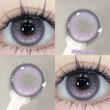 Popxstar 2PCS Halloween Myopia Contact Lenses Cosplay Colored Contact Lenses Prescription Lens Natural Pupils Eye Color Lenses