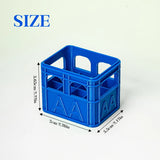 Popxstar  3D Printed Beer Crate Style AA/AAA Battery Storage Boxes Stackable Battery Organizer Home Office Desktop Decor Storage Tool Gift