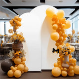 Popxstar Double Sided Arch Backdrop Cover Sage green Wedding Decoration Zipper Thickened Stretch backdrop Cover for Party Scene Setting