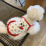 Small Dog Clothes Soft Cute Breathable Vest Dog Outfit Apparel for Thanksgiving Holiday Birthday Party Home Room Outdoor Park