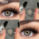 1 Pair Natural Fashion Color Contact Lenses for Eyes Brown pupils,Blue Contact Lenses Siri Series Cosmetic Lens New style
