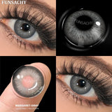 Popxstar  Fashion Color Contact Lenses for Eyes 1 Pair Korean Soft Natural Lenses Gray Pupils Eye Makeup Contacts Blue Brown Lens