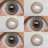 Popxstar Pink Eye Color Lenses Myopia Color Contact Lenses for Eyes 2pcs/pair Natural Lenses Pupils Brown Blue Grey Fashion Lens