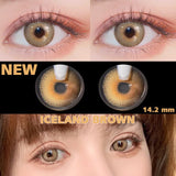 Popxstar  1 Pair Colored Contact Lenses Natural Look Fast Delivery Brown Eye Lenses Gray Contact Green Eye Lenses Blue Lenses